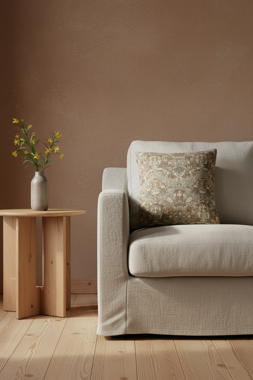 Length of Woven Silk Pillow