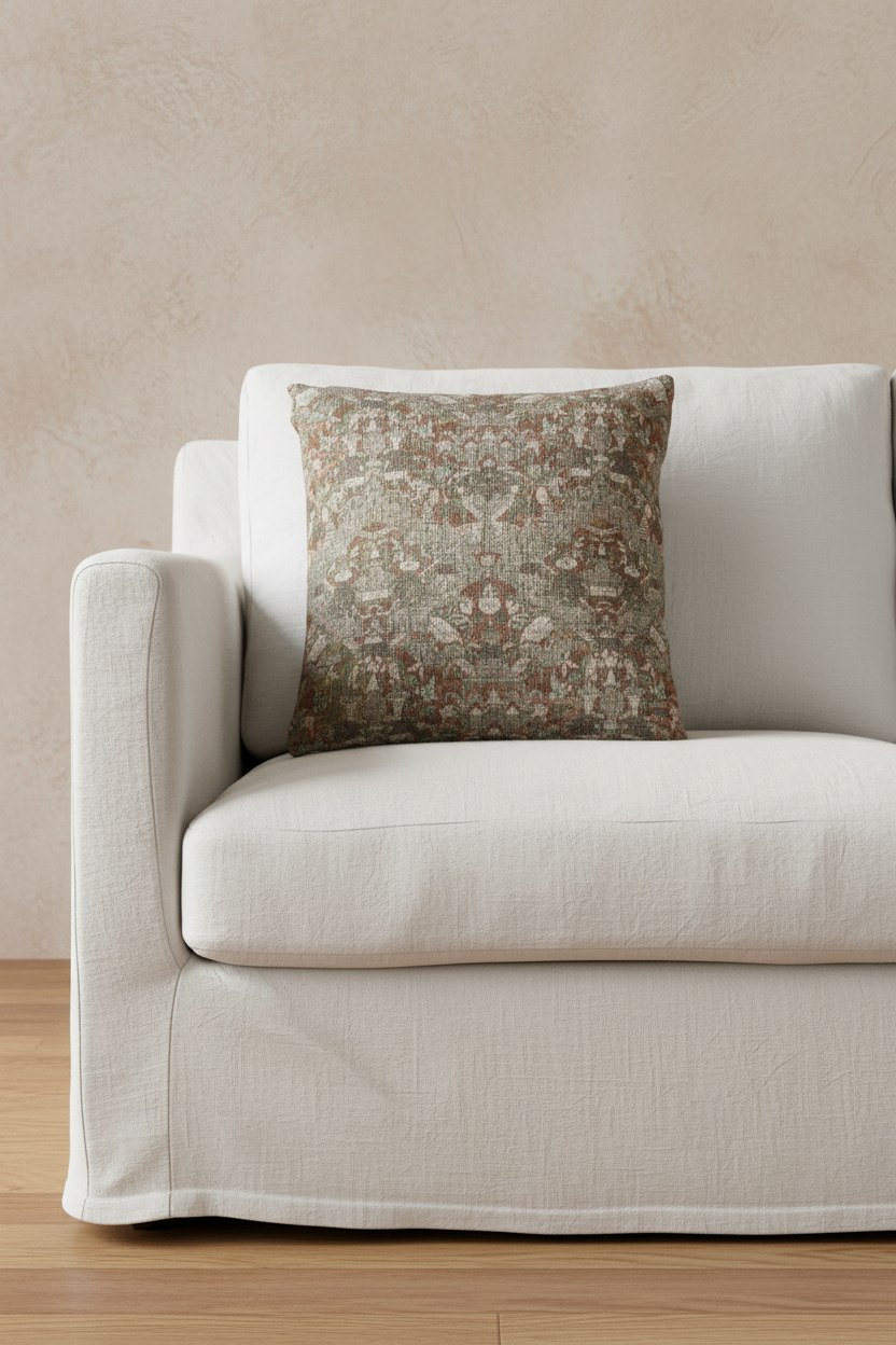 Length of Woven Silk Pillow