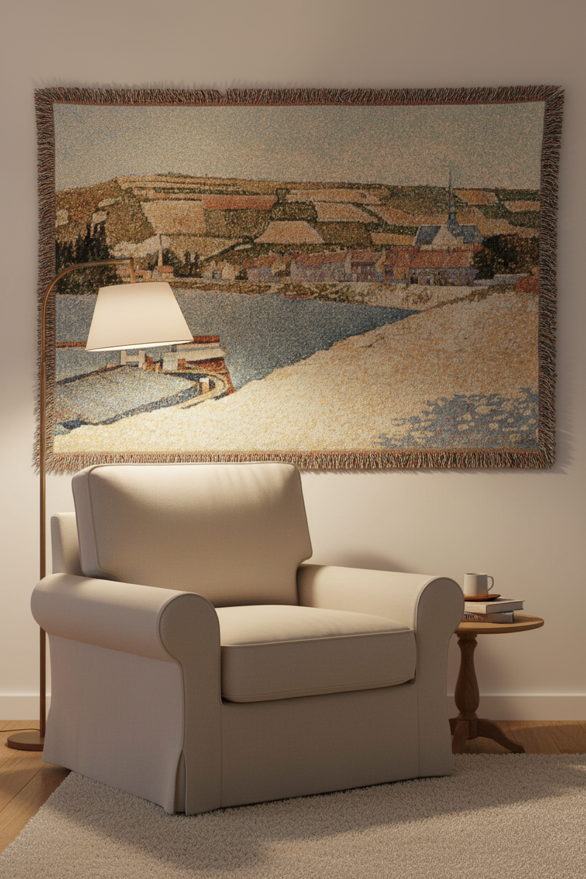 Les Andelys, Côte d'Aval — Signac Tapestry Blanket