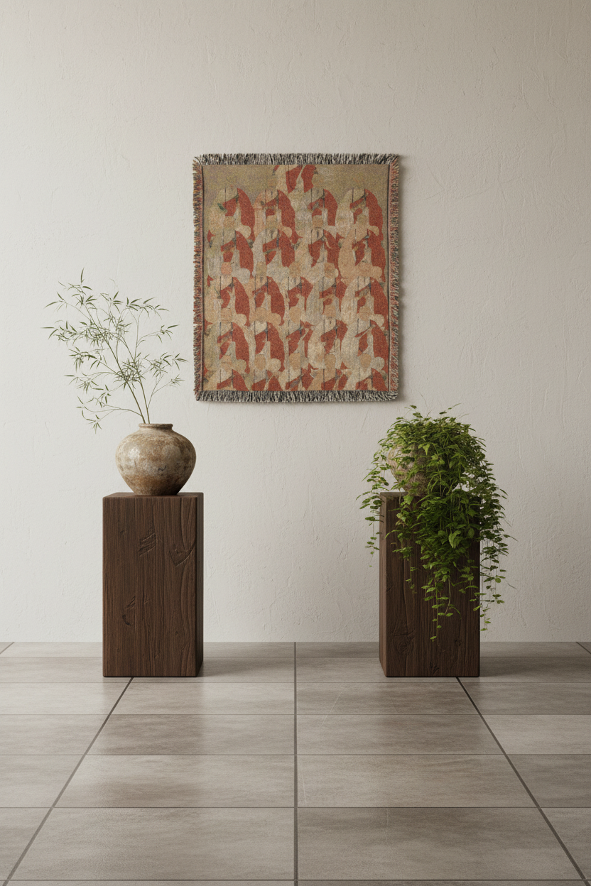 Lineage Portrait of Buddhist Monks Tapestry Blanket