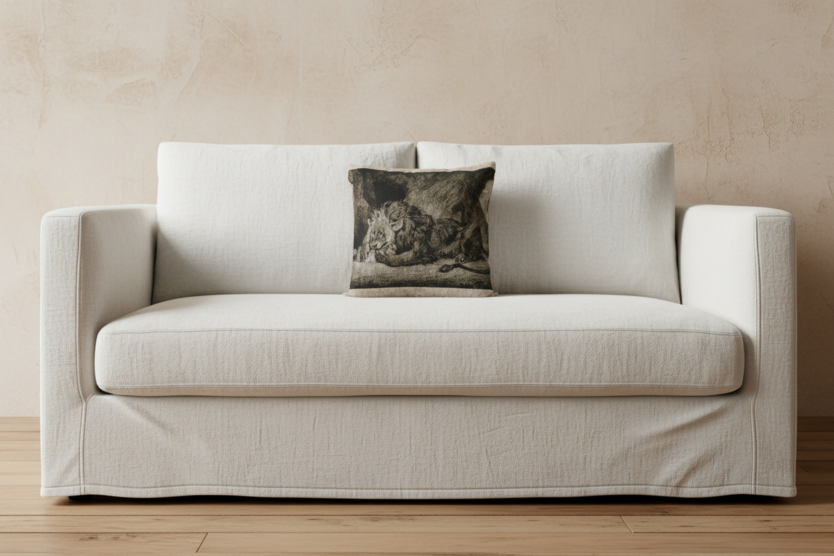 Lion of the Atlas Mountains — Delacroix Pillow