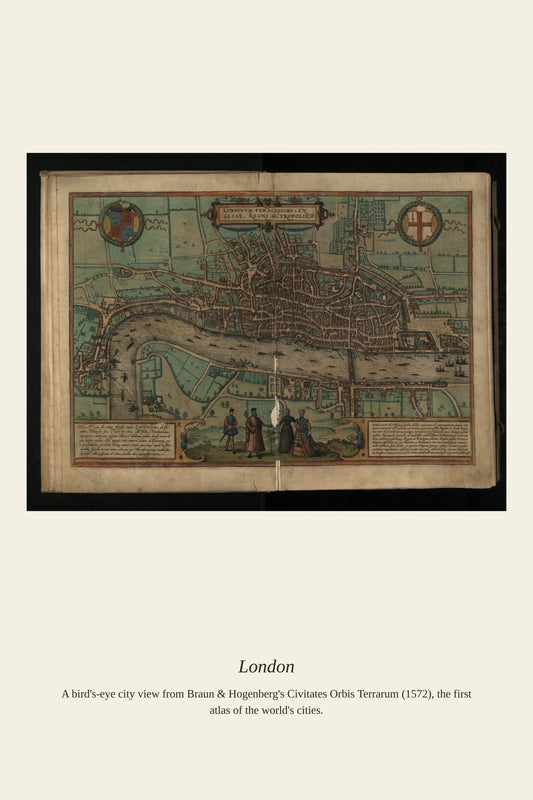 London - Antique City Map Print