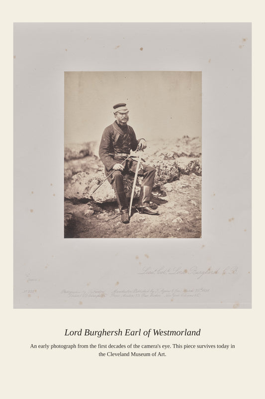 Lord Burghersh Earl of Westmorland - Antique Photograph Print