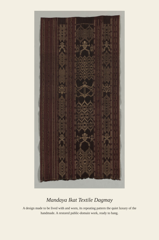 Mandaya Ikat Textile Dagmay (2) - Antique Textile Print