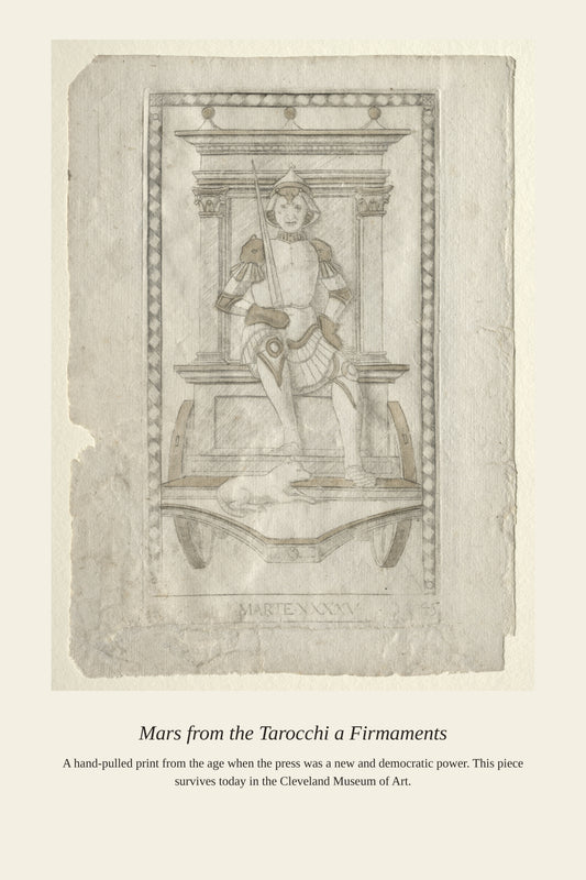Mars, Mantegna Tarocchi - Antique Celestial Print