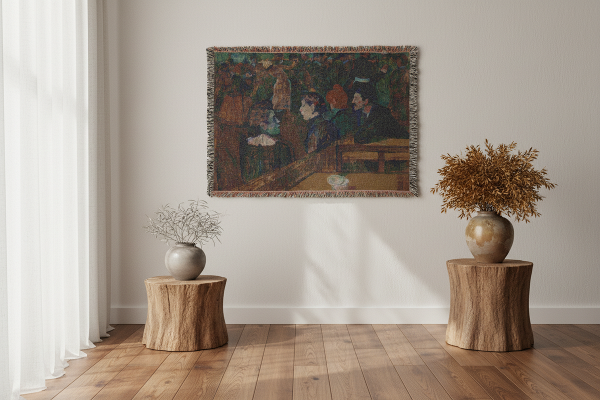 Moulin de la Galette — Toulouse-Lautrec Tapestry Blanket