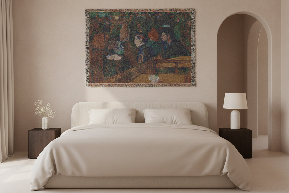Moulin de la Galette — Toulouse-Lautrec Tapestry Blanket
