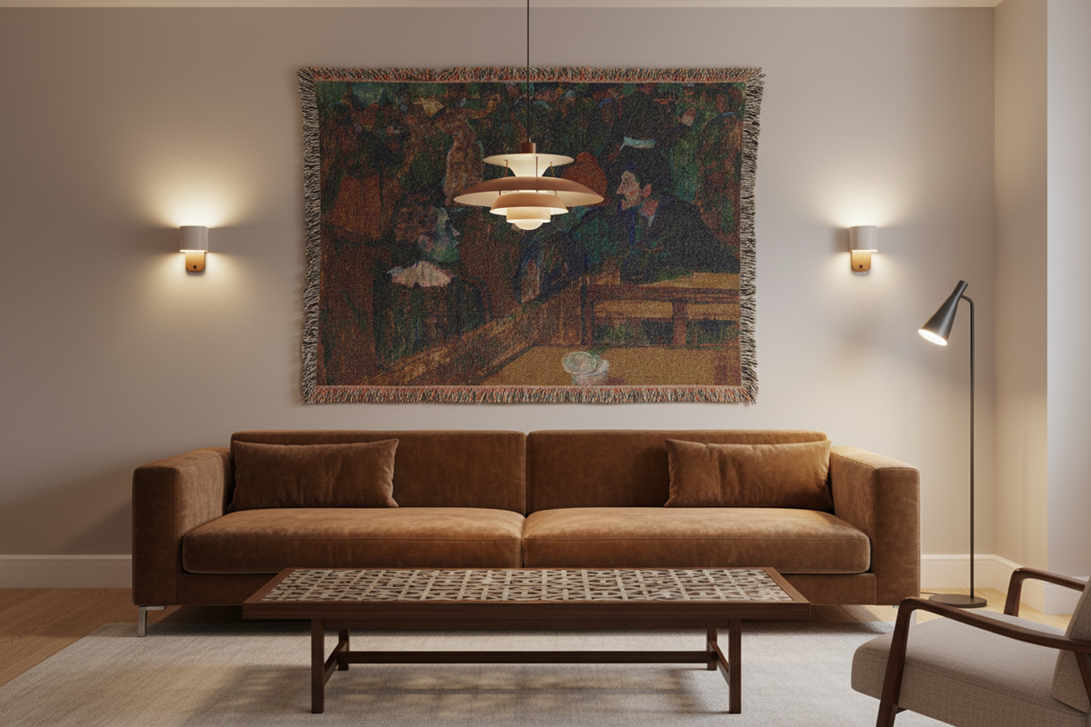 Moulin de la Galette — Toulouse-Lautrec Tapestry Blanket