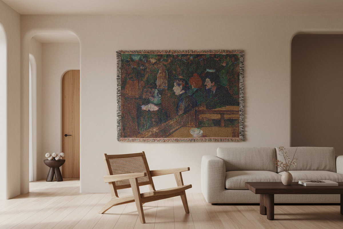 Moulin de la Galette — Toulouse-Lautrec Tapestry Blanket