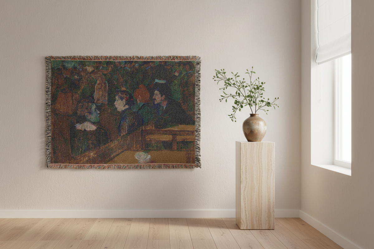 Moulin de la Galette — Toulouse-Lautrec Tapestry Blanket