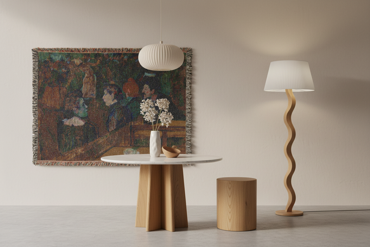 Moulin de la Galette — Toulouse-Lautrec Tapestry Blanket