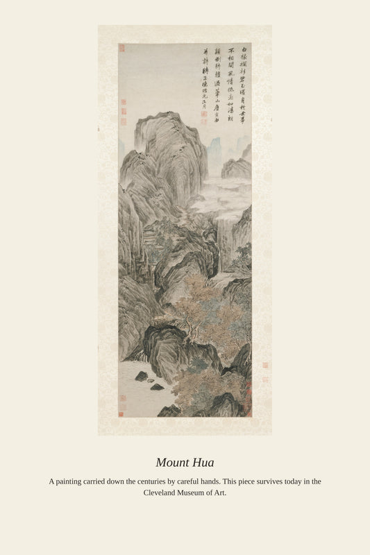 Mount Hua - Antique Asian Art Print