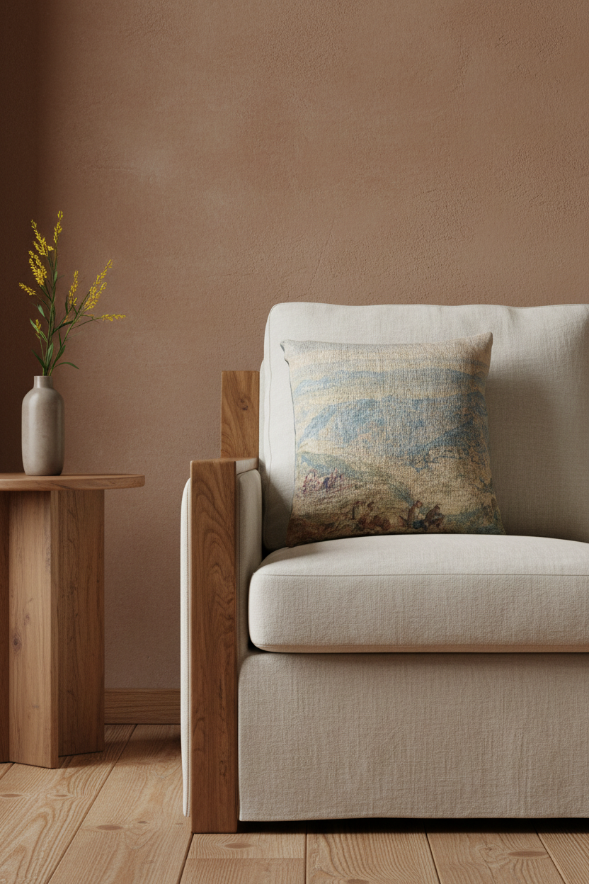 Mussooree and the Dhoon from Landour — Turner Pillow