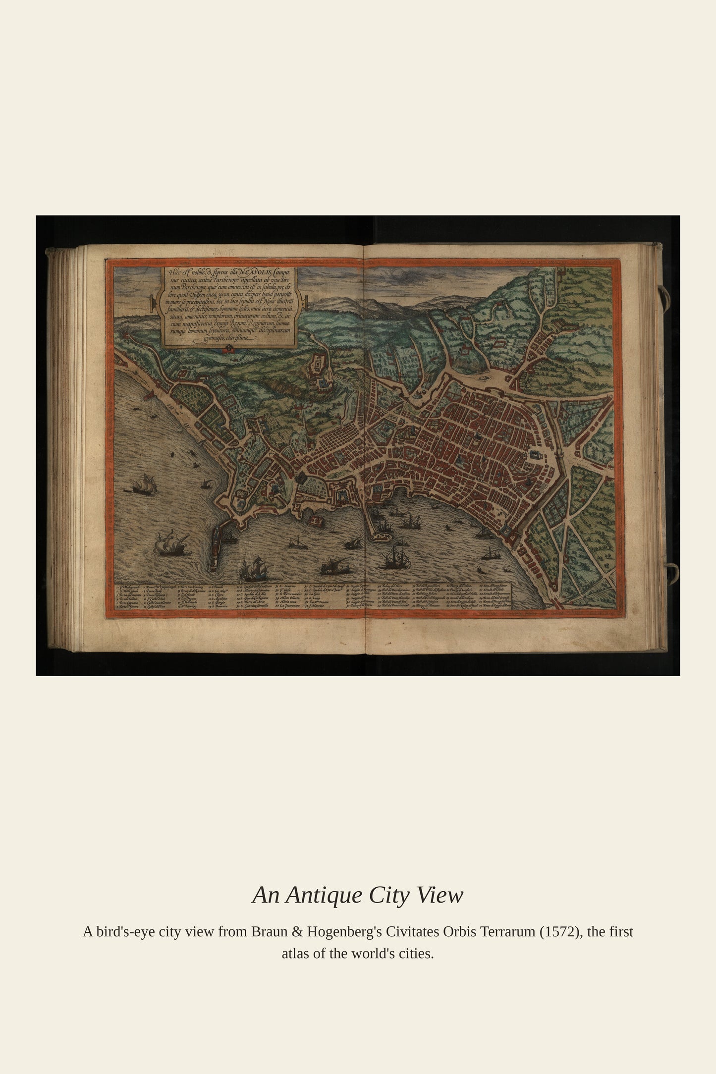 Naples (2) - Antique City Map Print