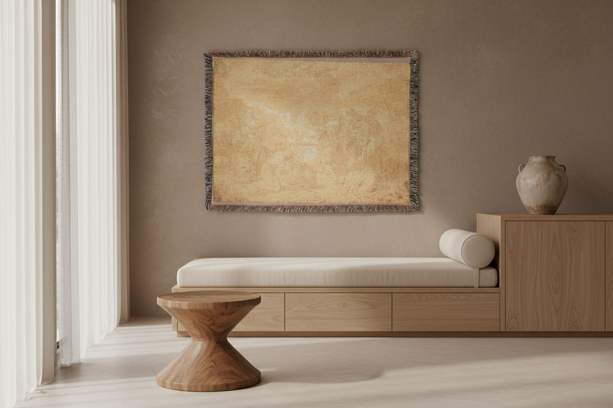Noah's Sacrifice — Poussin Tapestry Blanket