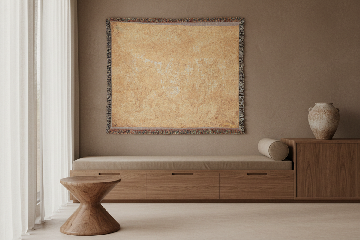 Noah's Sacrifice — Poussin Tapestry Blanket