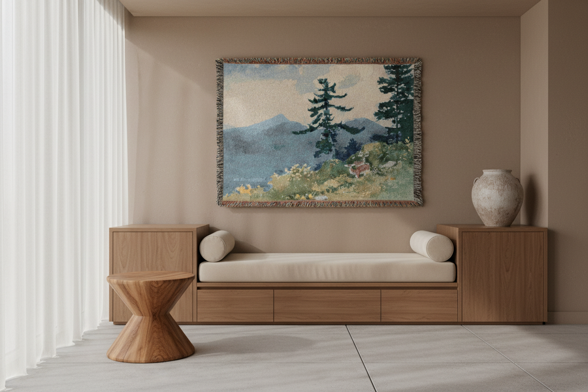 North Woods Club, Adirondacks — Homer Tapestry Blanket