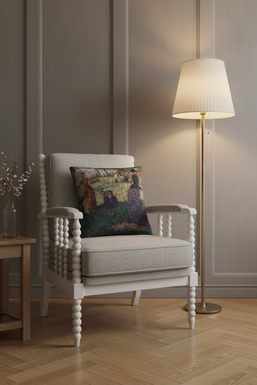 Oil Sketch for A Sunday on La Grande Jatte — Seurat Pillow