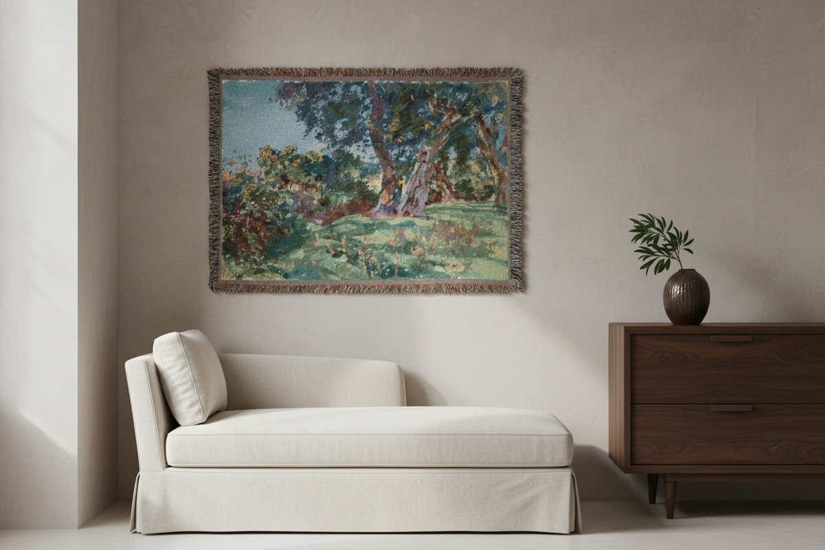 Olive Trees, Corfu — Sargent Tapestry Blanket
