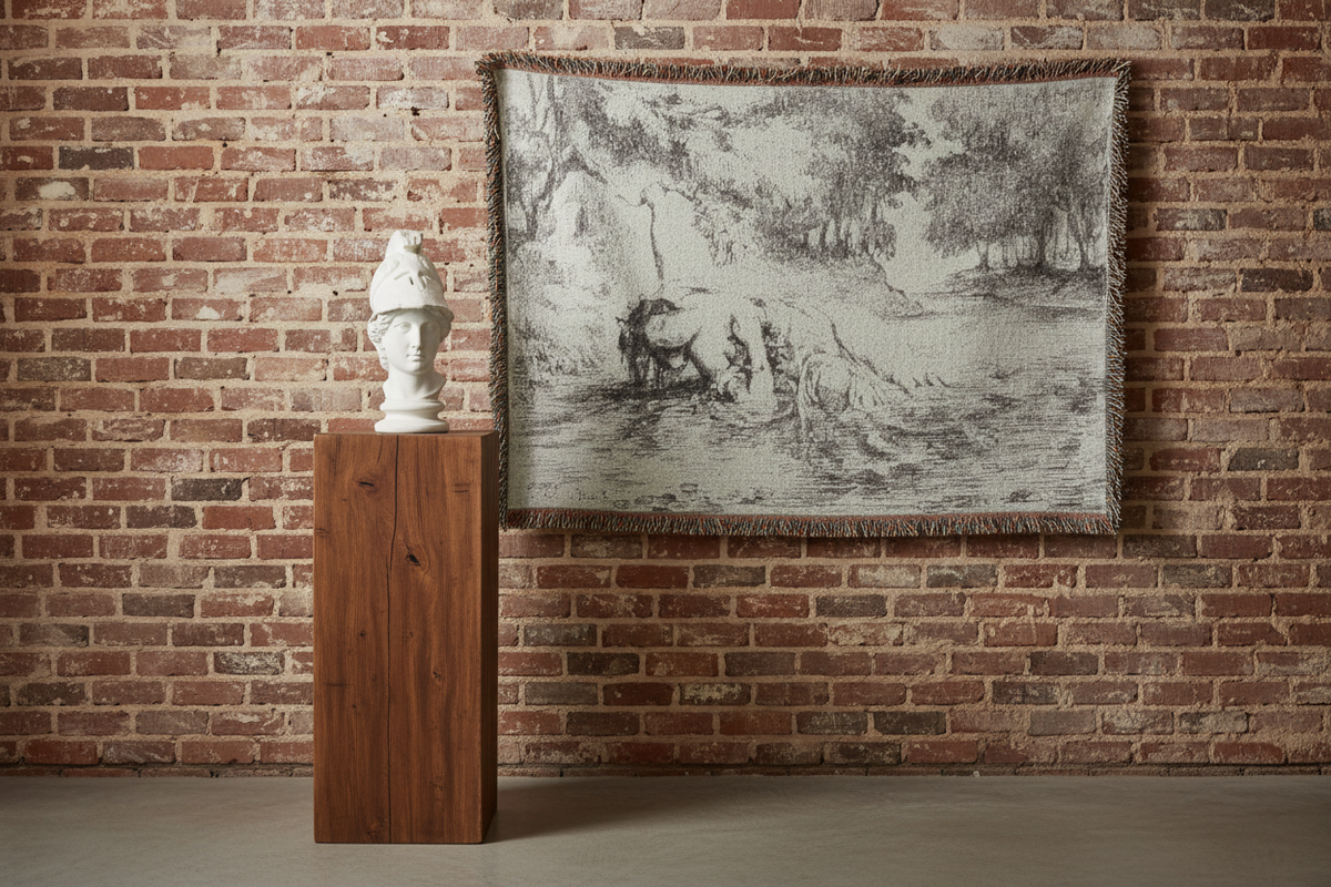 Ophelia's Death — Delacroix Tapestry Blanket