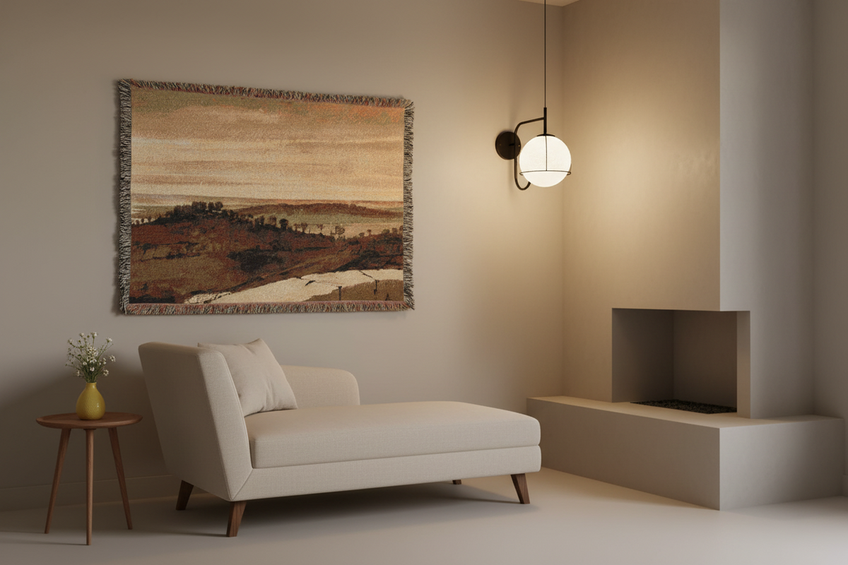 Panorama from the Sasso — Lorrain Tapestry Blanket