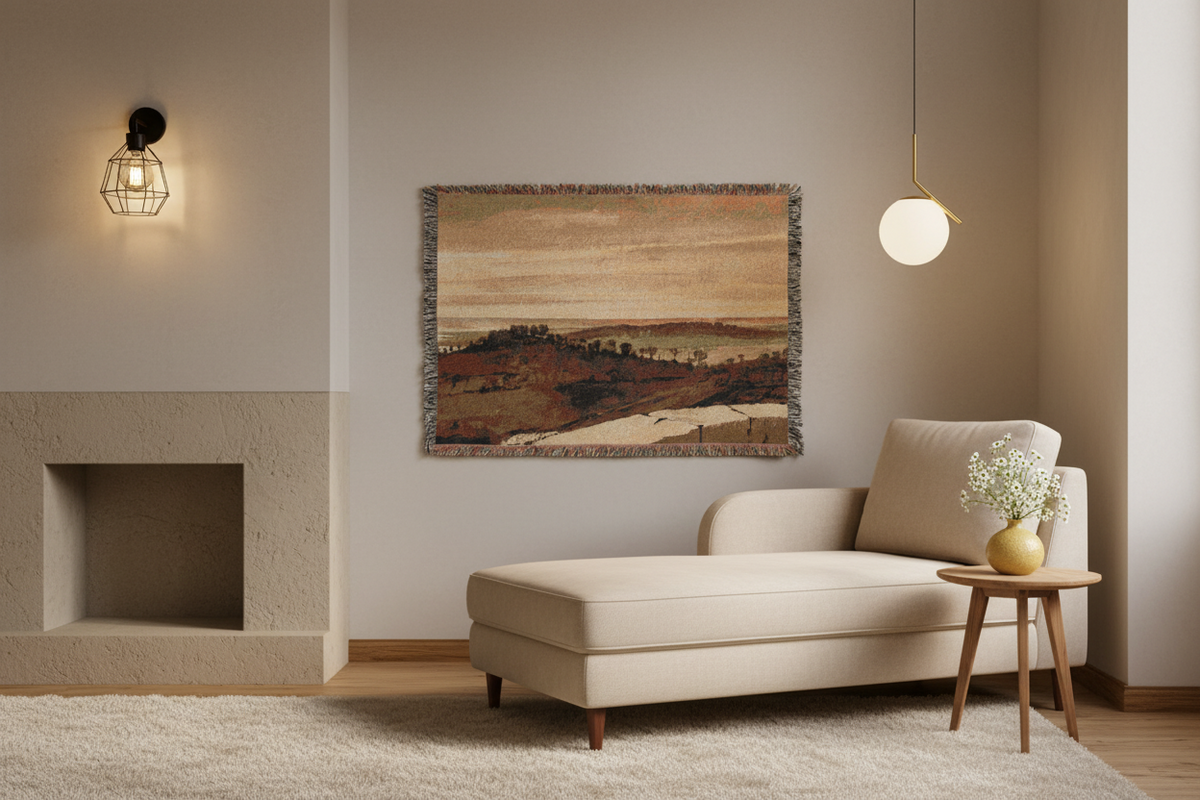 Panorama from the Sasso — Lorrain Tapestry Blanket