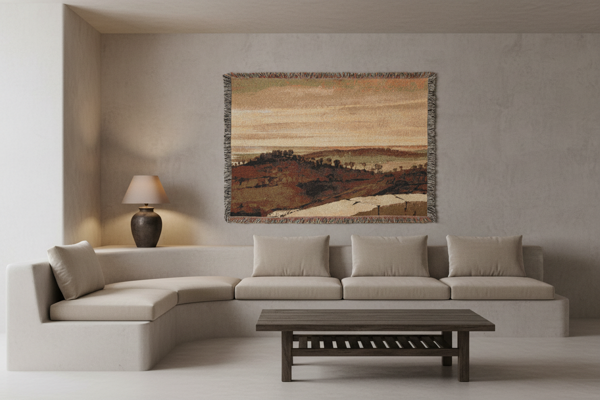 Panorama from the Sasso — Lorrain Tapestry Blanket