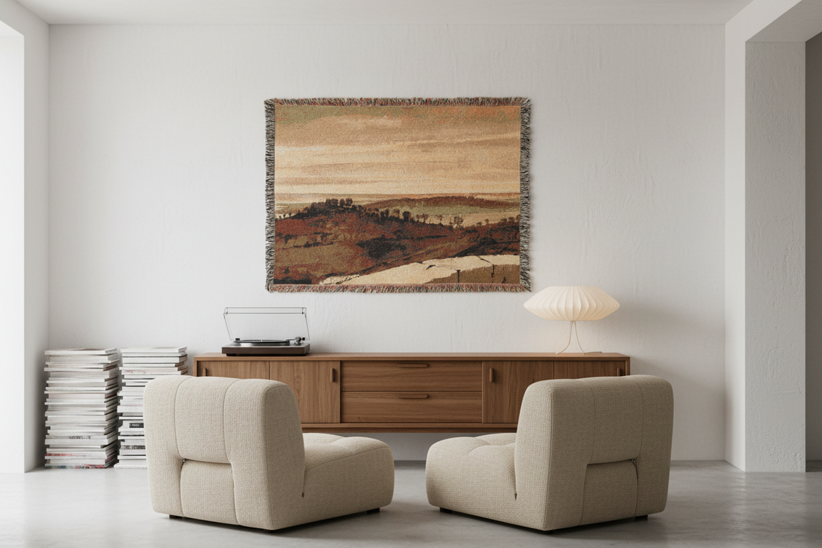 Panorama from the Sasso — Lorrain Tapestry Blanket