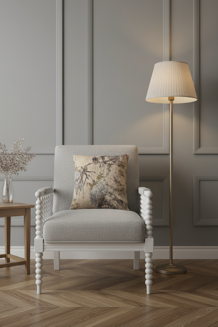 Paradise Flycatchers and Wisteria Pillow