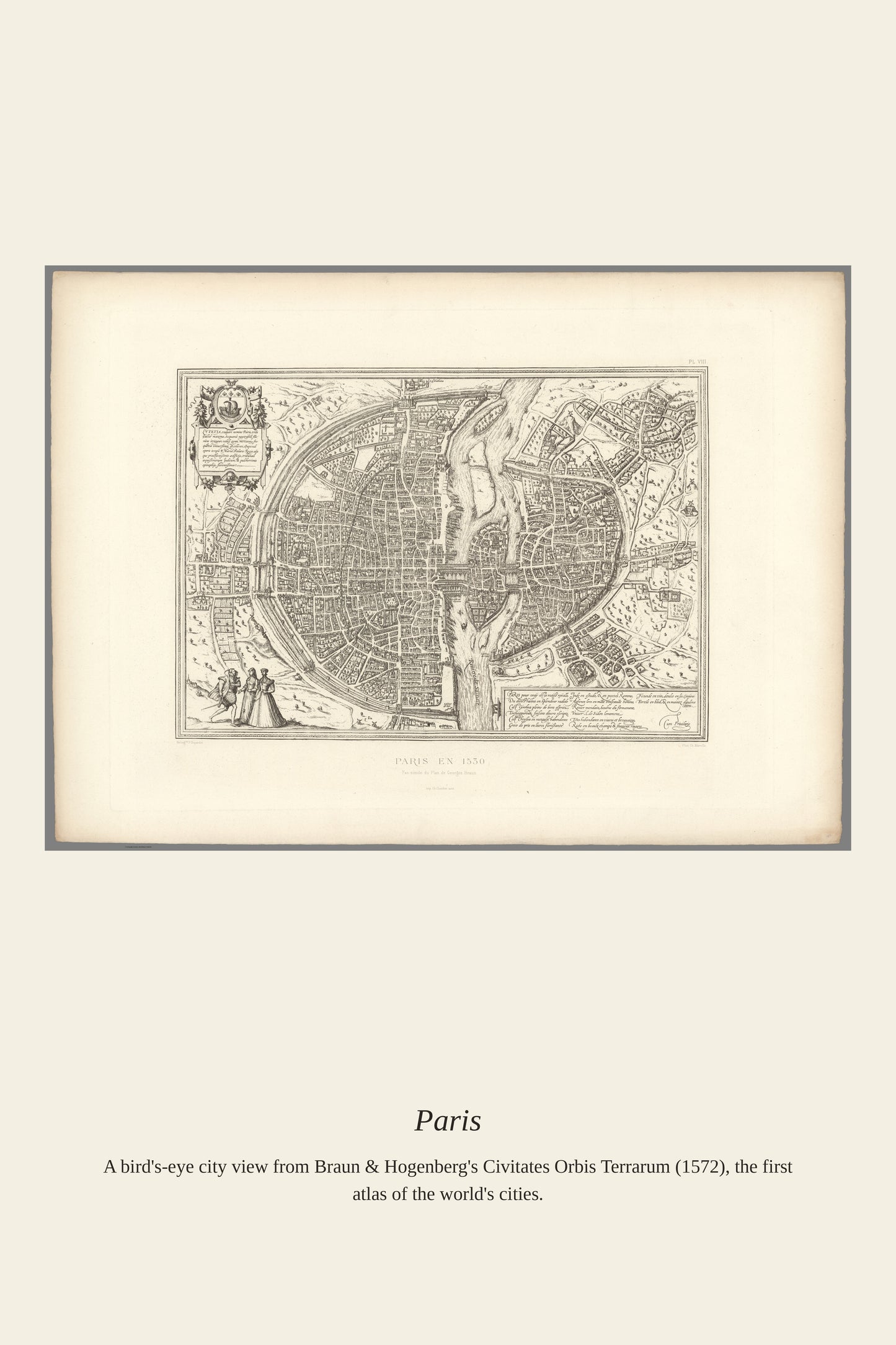 Paris - Antique Art Print