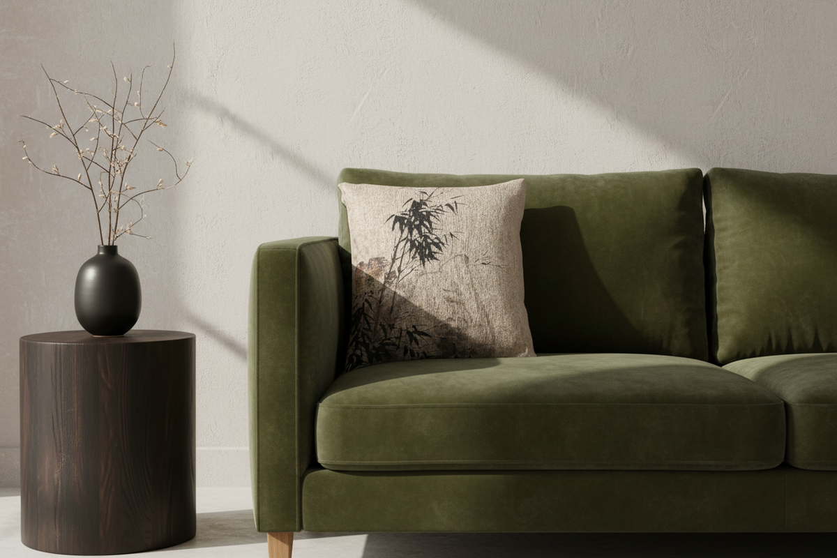 Partridges and Bamboo Pillow