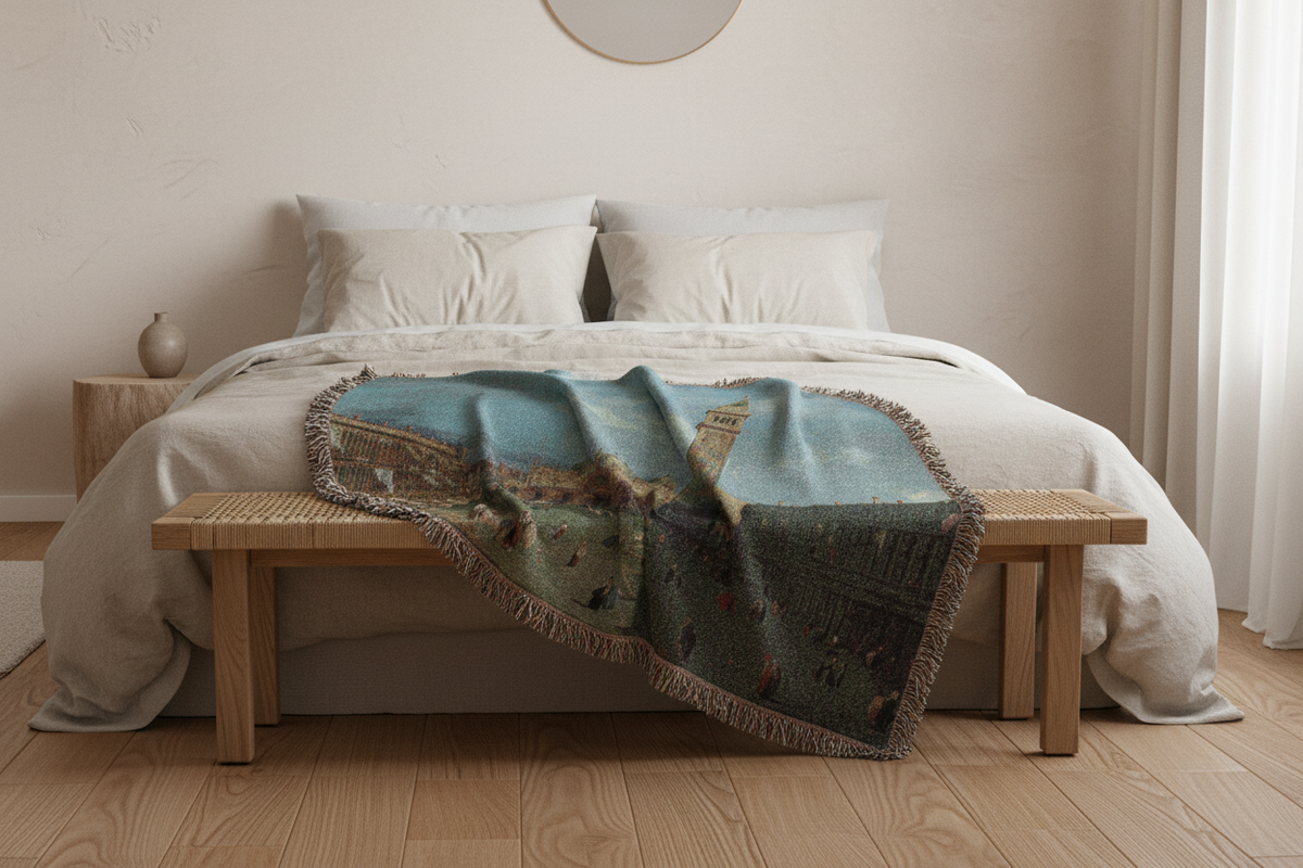 Piazza San Marco — Canaletto Tapestry Blanket
