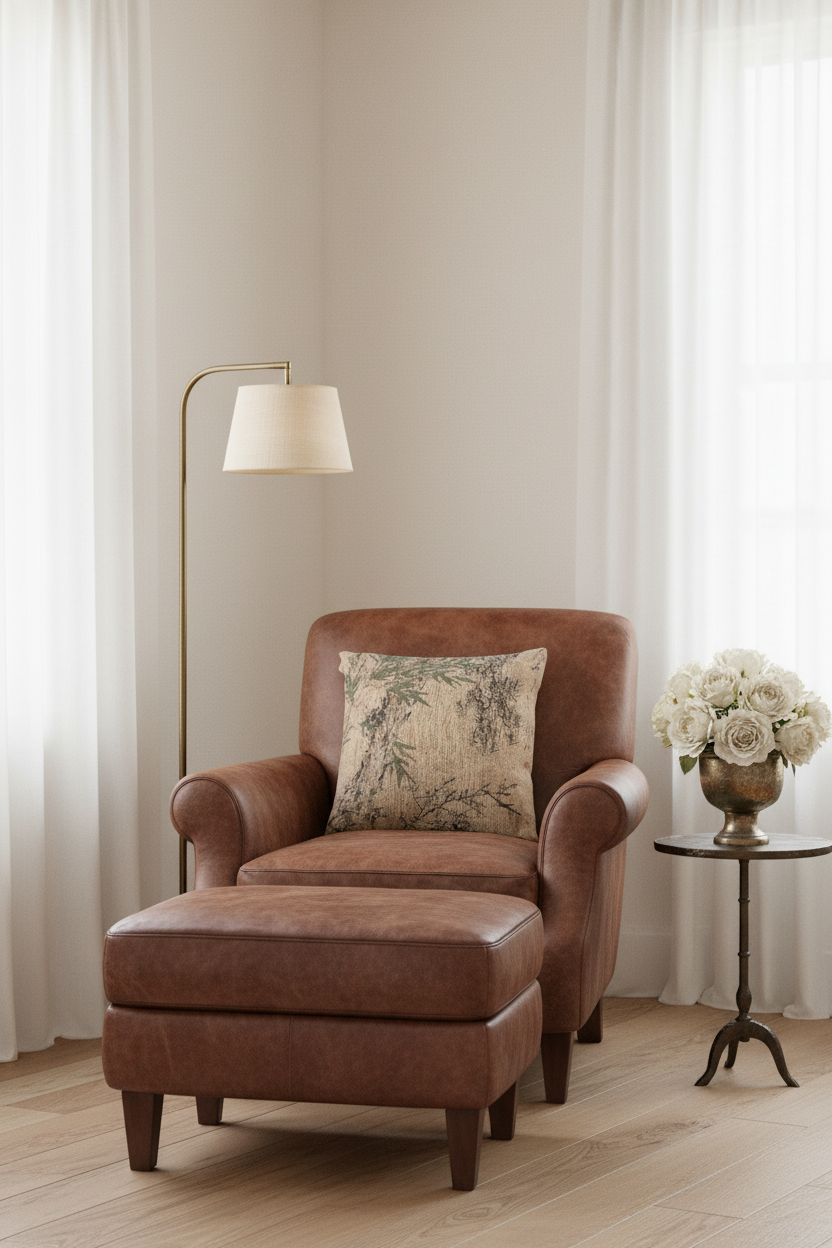 Plum Pine and Bamboo Pillow