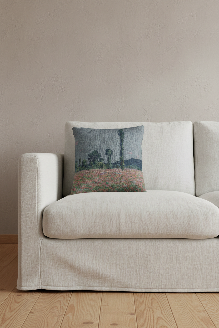 Poppy Field (Giverny) — Monet Pillow
