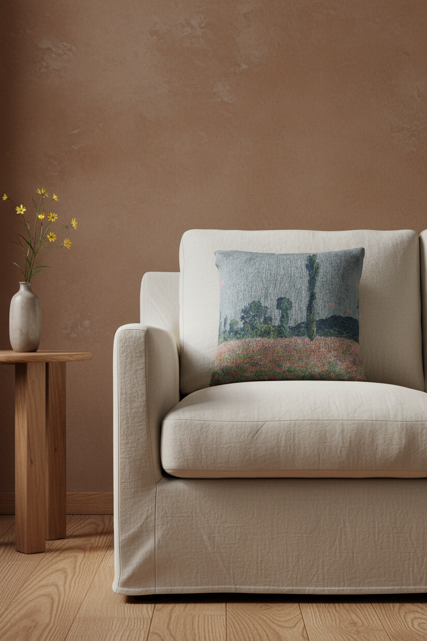 Poppy Field (Giverny) — Monet Pillow