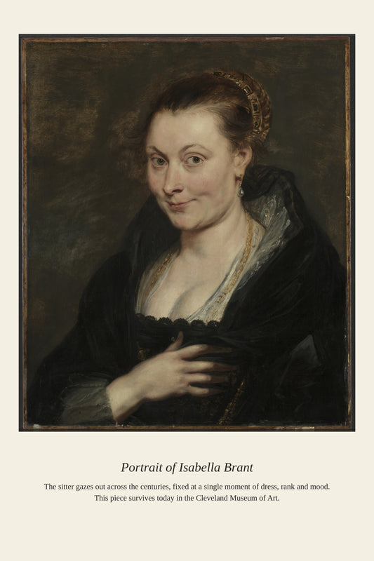 Portrait of Isabella Brant - Antique Portrait Print