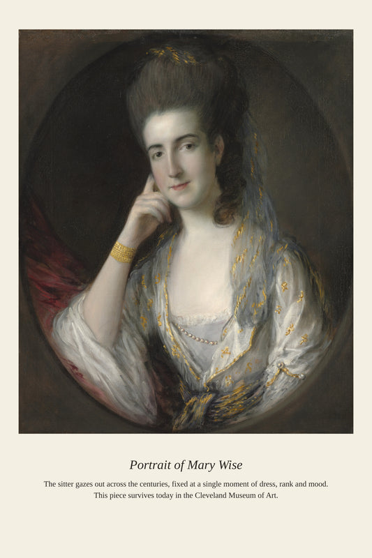 Portrait of Mary Wise - Antique Portrait Print