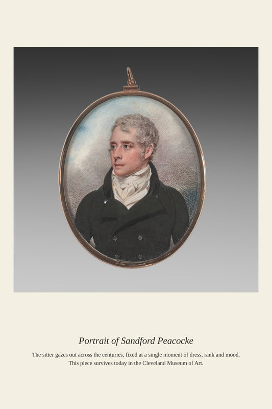 Portrait of Sandford Peacocke - Antique Portrait Print