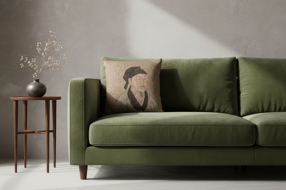 Portrait of a Gentleman (Album Leaf) II Pillow