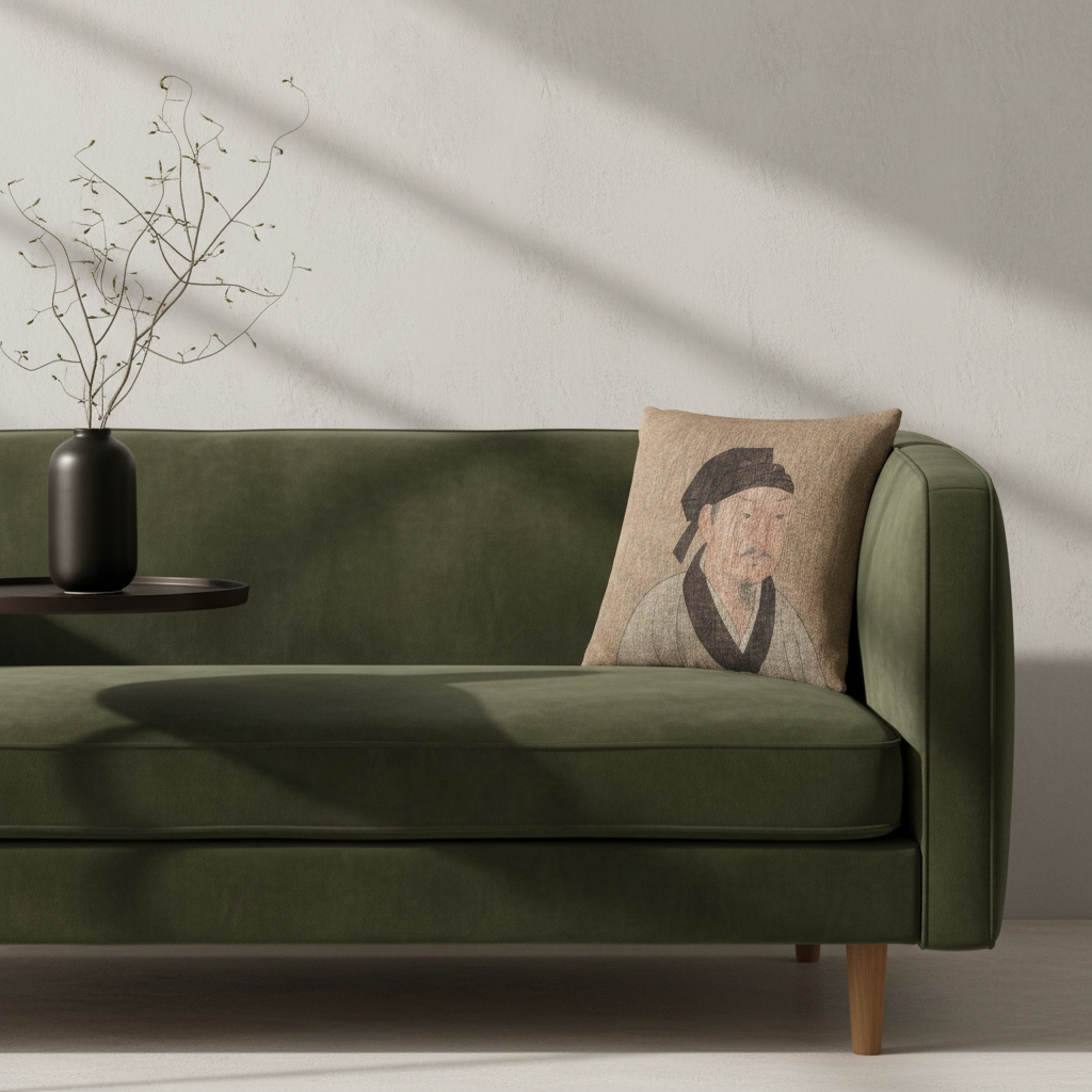 Portrait of a Gentleman (Album Leaf) II Pillow