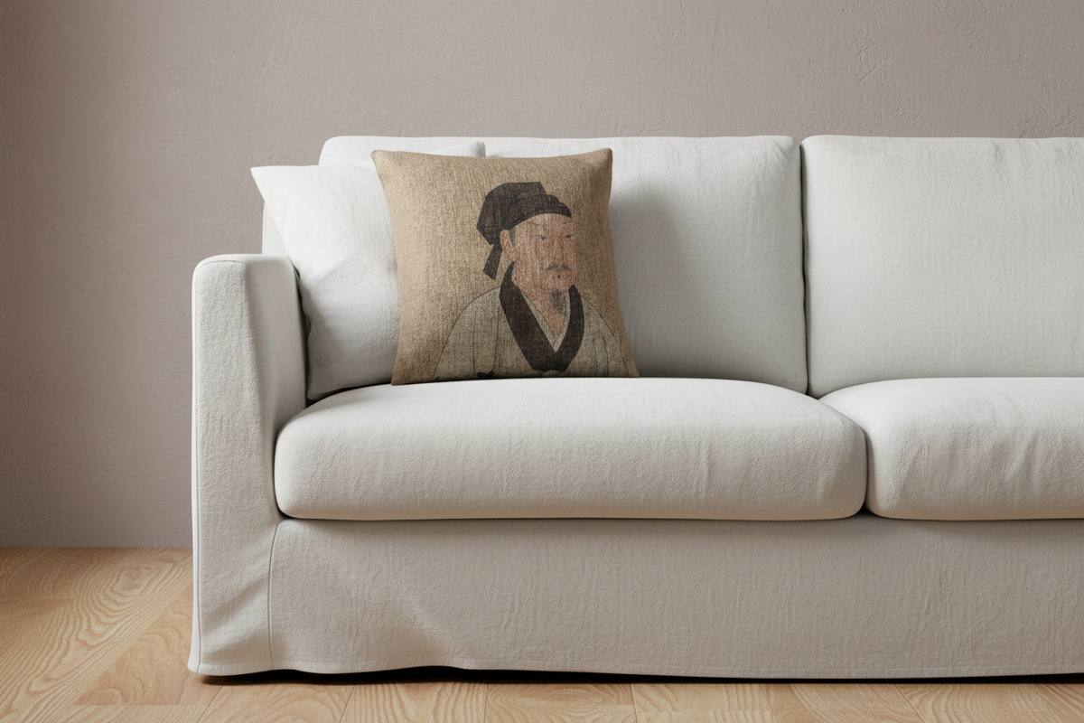Portrait of a Gentleman (Album Leaf) II Pillow