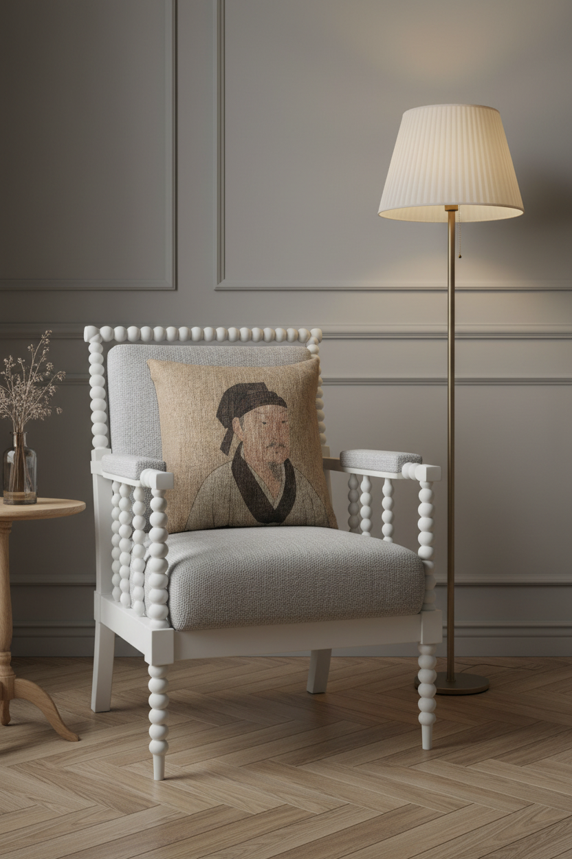 Portrait of a Gentleman (Album Leaf) II Pillow