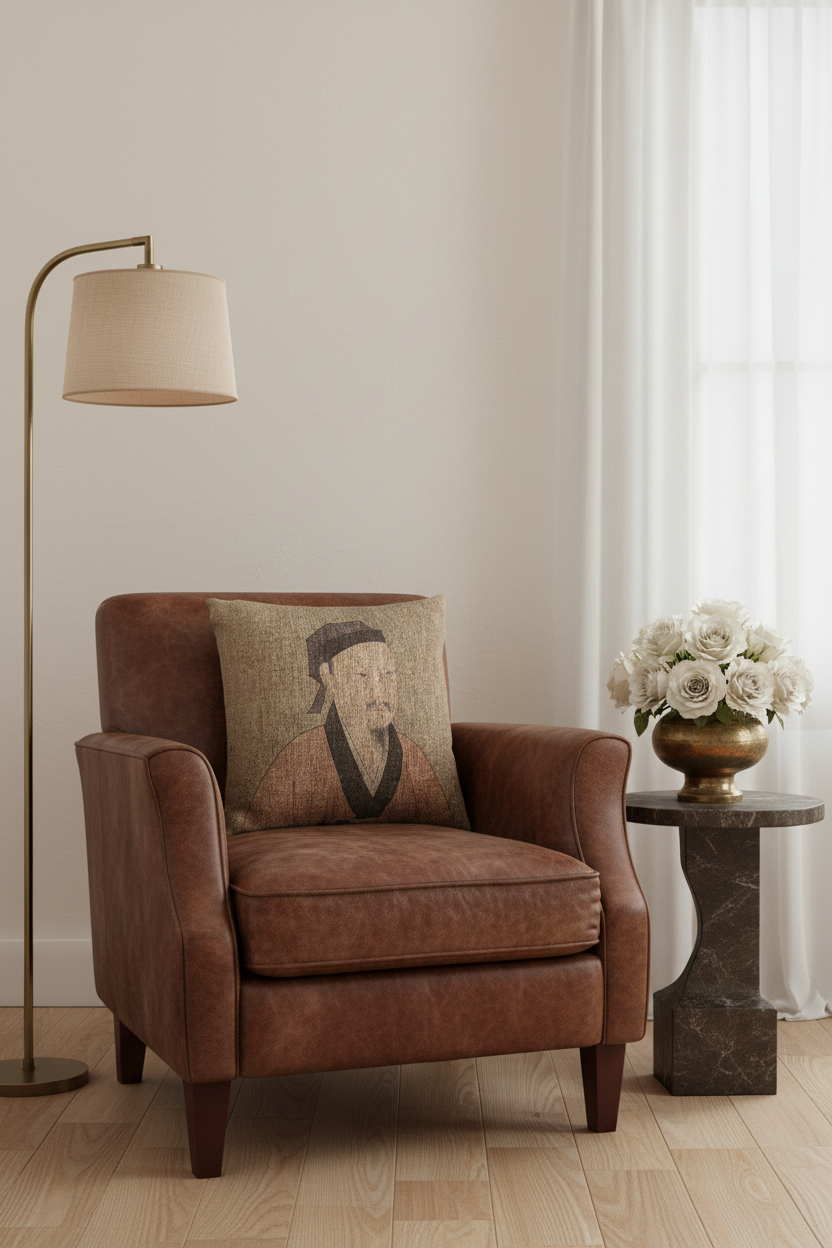 Portrait of a Gentleman (Album Leaf) I Pillow