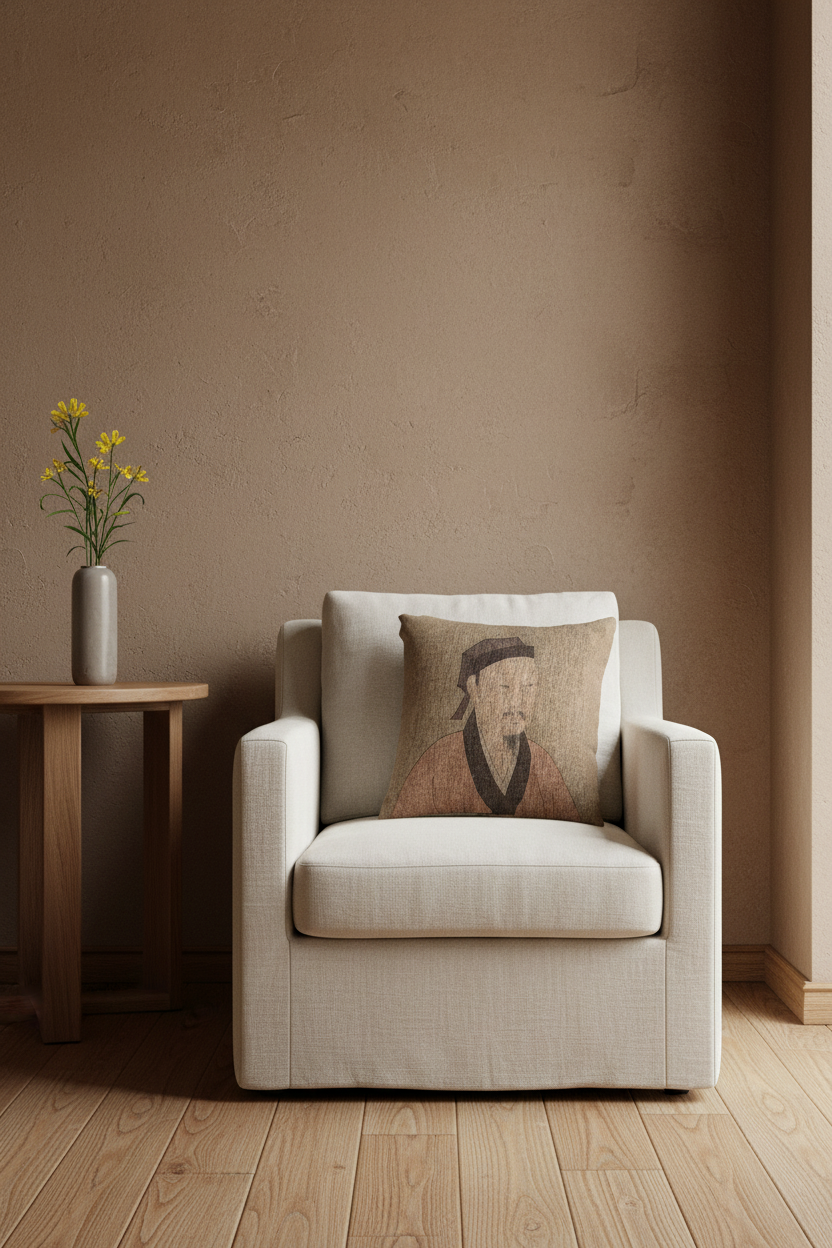 Portrait of a Gentleman (Album Leaf) I Pillow
