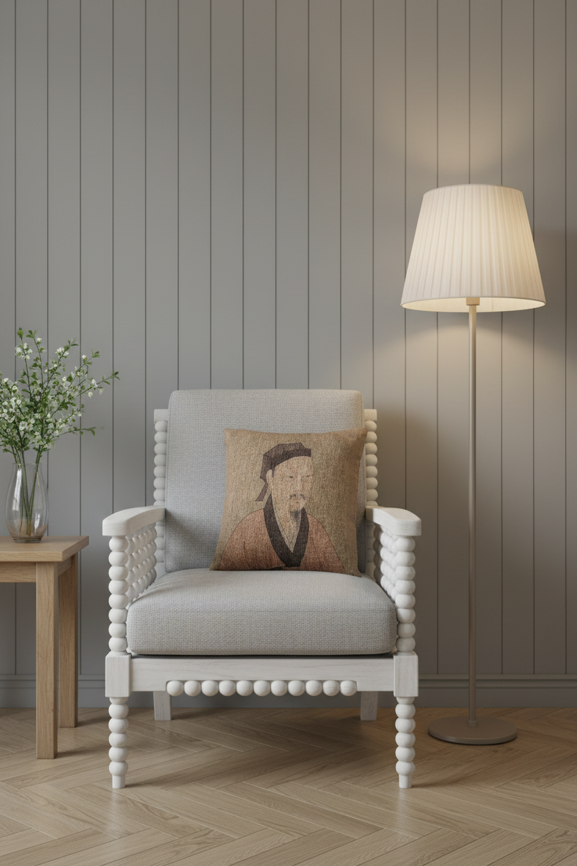 Portrait of a Gentleman (Album Leaf) I Pillow