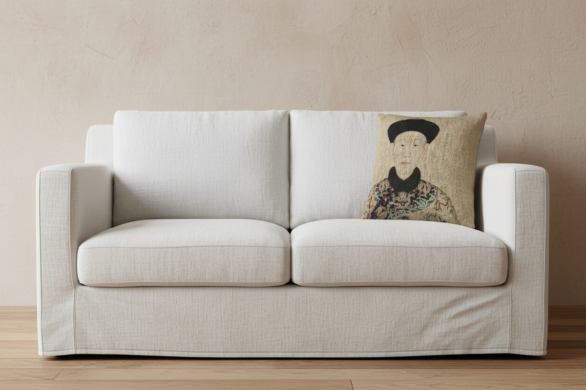 Portraits of the Qianlong Emperor and His Consorts Pillow