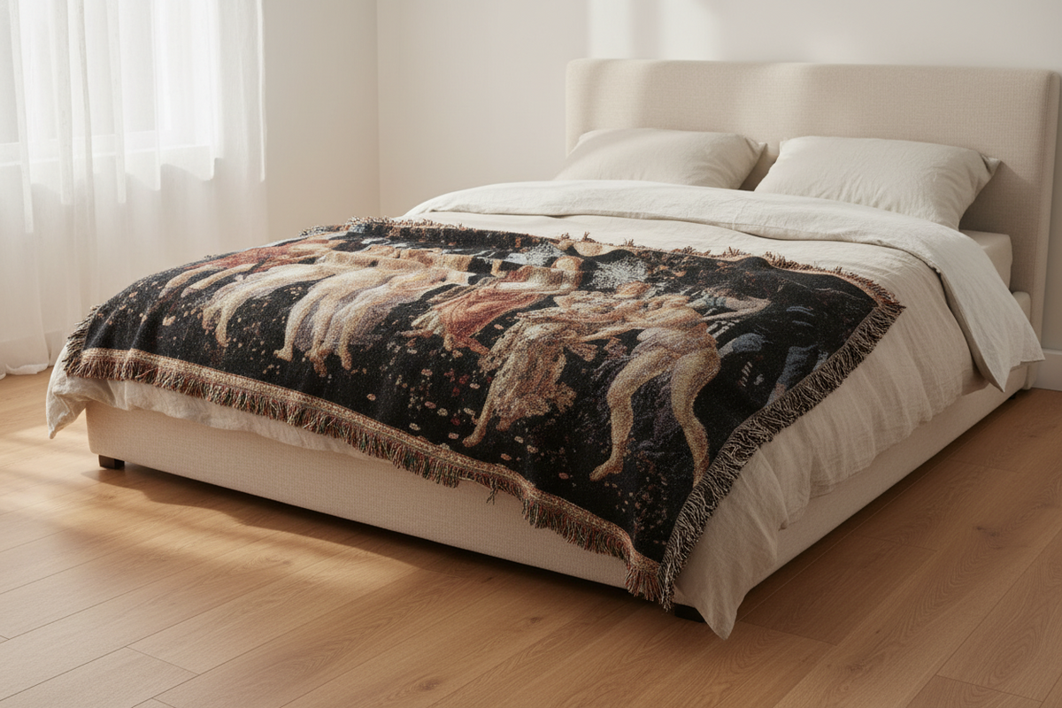 Primavera — Botticelli Tapestry Blanket