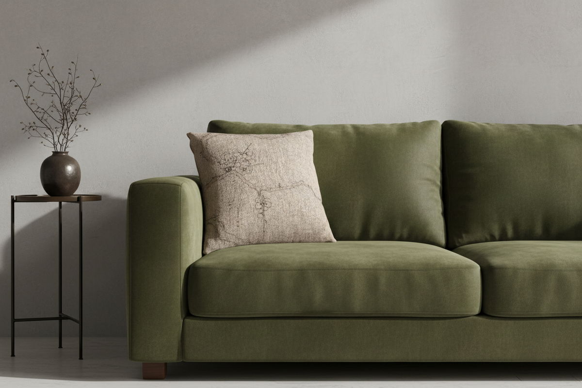 Prunus and Bamboo Pillow