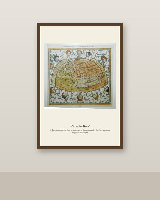 Ptolemeisch General Tafel III antique art print shown framed on a wall in a styled room