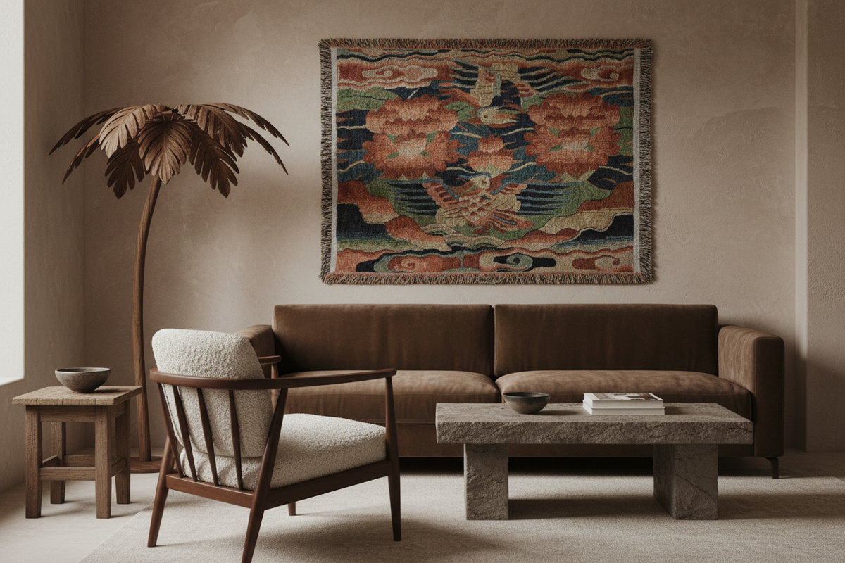 Rank Badge (Buzi) II Tapestry Blanket